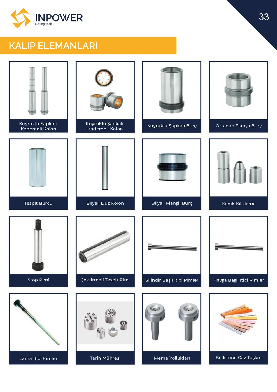 Tespit Burcu teknik katalog sayfası