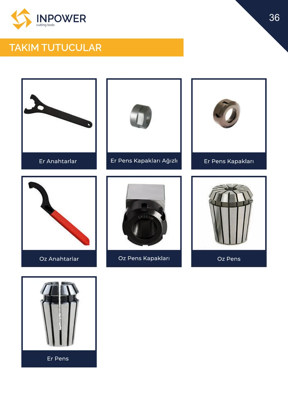 ER Pens teknik katalog sayfası