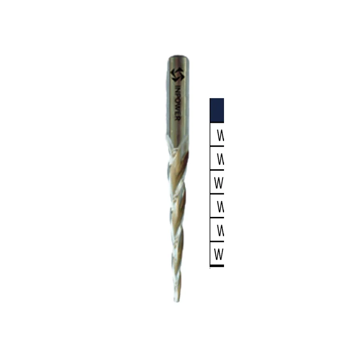 HSS-E Konik Ahşap Oyma Frezesi Ø2 mm