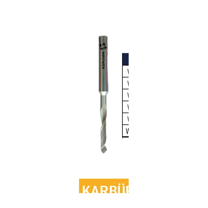 Karbür PVC Frezesi Tek Ağızlı Ø5 mm Tek ağız